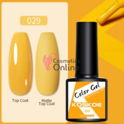 Oja semipermanenta KOSKOE color UV / LED Pure Color 8ml Cod 029 Merigold